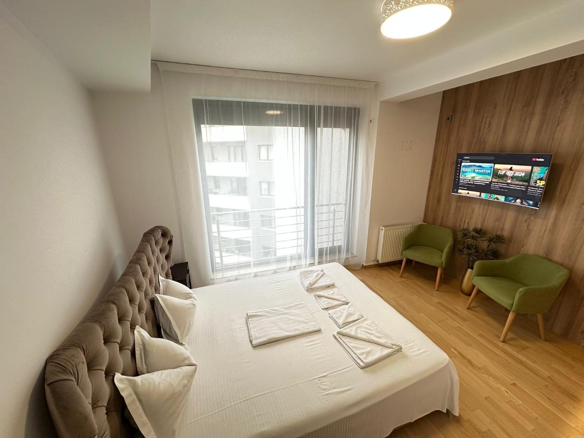 Centru Unirii Luxury Vip Palmier Apartament 2 Camere Cu Terasa Exterioara Amenajata ! Parcare Subterana Privata Climatizata Si Supravegheata Video Dar Doar Cu Rezervare In Limita Locurilor Disponibile !Proprietate In Regim Hoteliep - Nu Are Bucatarie 부쿠레슈티 외부 사진